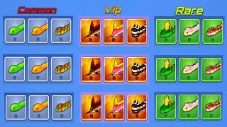 😱 COMMON vs RARE vs VIP SNAKE SKINS! 🐍 Snake Clash.io ULTIMATE COMPARISON 🔥