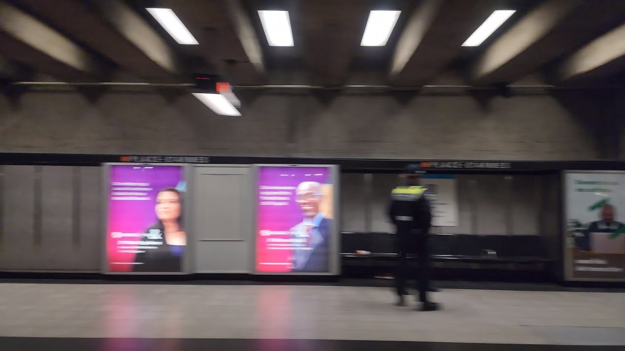 ⚠️ No metro trains stopping at Place-d'Armes Metro Station - Video 1 ...