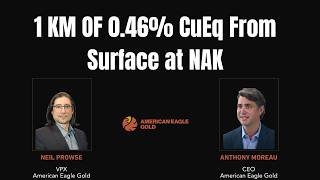 American Eagle Gold CEO & VPX Discuss 1 KM of 0.46% CuEq from Surface at NAK Ceo Of American Eagle