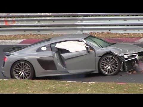 Crashed R8 Highway R8 on nurburgring Big save + crash - YouTube