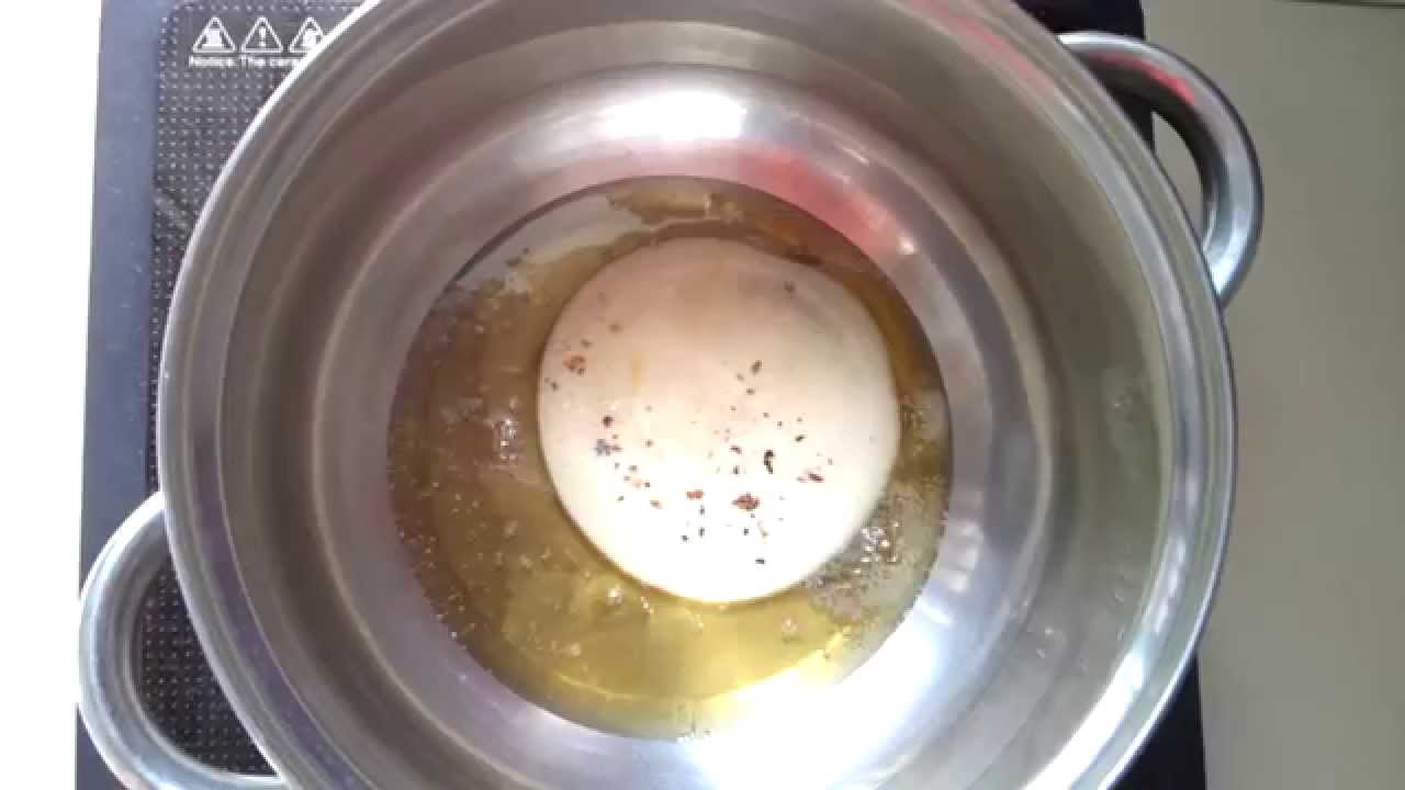 Heating The Old Frozen Cooking Oil - YouTube