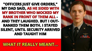 In Front of Army Generals, My Brother Mocked My Rank. So I Let Security Teach Him a Lesson in Power