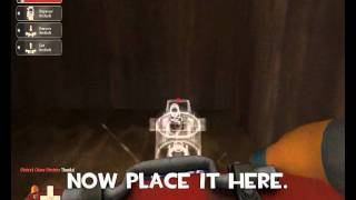 Team fortress 2 - how to place a teleporter in the spawn.