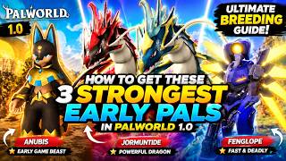 Get 3 of the STRONGEST Pals EARLY in Palworld 1.0! Ultimate Breeding Guide