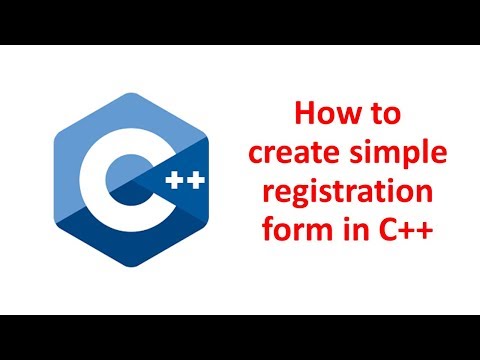 Create Registration Form in C++