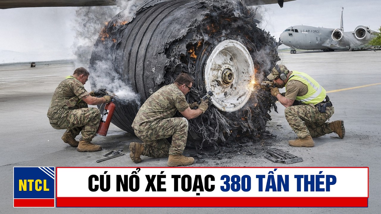 Điều Kinh Khủng Gì Xảy Ra Khi Lốp Máy Bay 40.000 USD Của Không Quân Mỹ Nổ Tung?