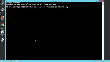 ssh from powershell