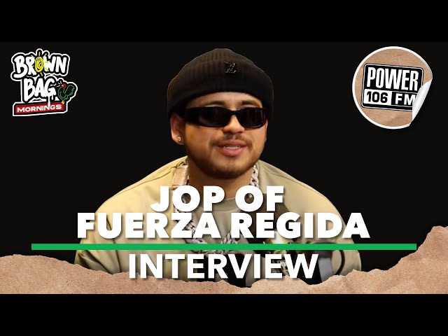 JOP of Fuerza Regida Talks Partnering with Drake, Sings Live u0026 Talks New Tour class=