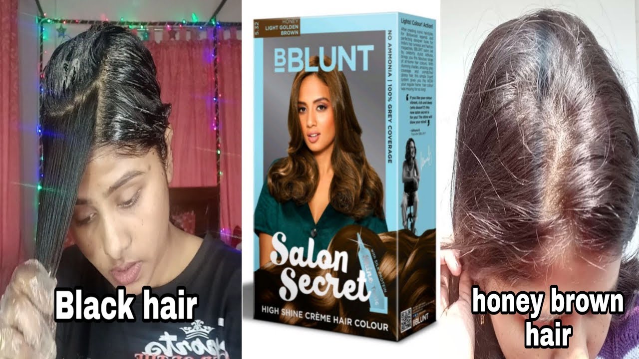 BBlunt Salon Secret High Shine Creme Hair Colour Honey Light Golden Brown  532 100 g  8 ml