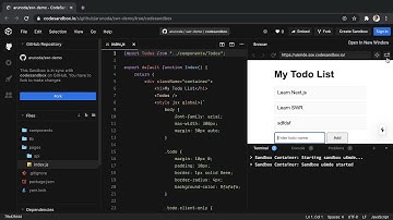 CodeSandbox - A Brief Introduction