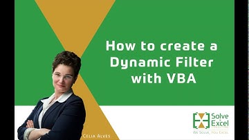 Dynamic Filter with VBA