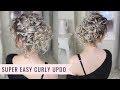 Super Easy Curly Updo