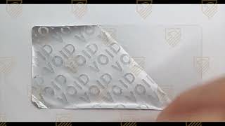 Intertronix Tamper Evident Labels TamperGuard® Silver Matte