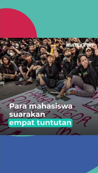 Demo mahasiswa mulai menjamur. Salah satunya terjadi di Bogor dan Semarang.