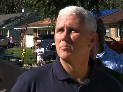 Raw: Indiana Gov. Pence Tours Kokomo Damage