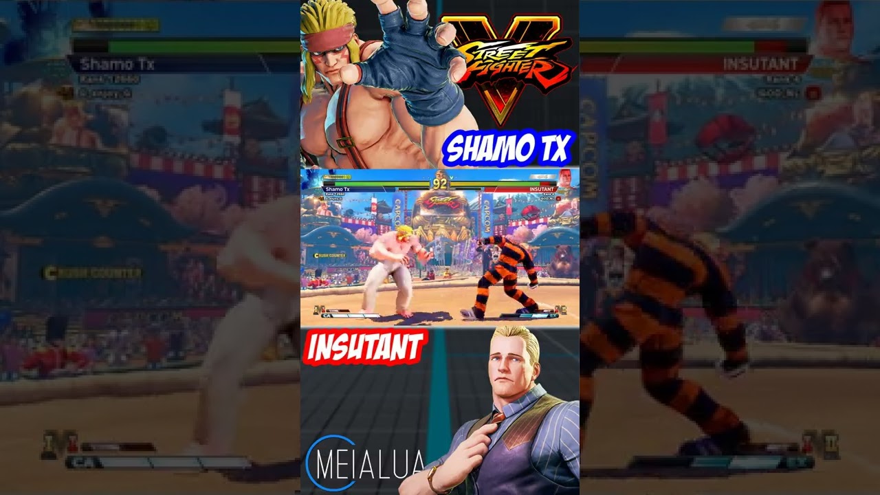 SFV CE - Shamo Tx(ALEX) VS INSUTANT(CODY) # MeiaLua  🌘 MeiaLua 🌘