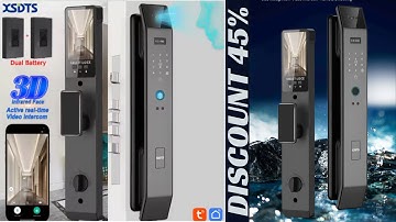 Tuya 3D Face Real-time Intercom Smart Door Lock Security Camera Intelligent Fingerprint Password