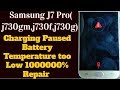 Samsung J7 Pro( j730gm,j730f,j730g) Charging Paused Battery Temperature too Low 1000000% Repair