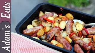 Sausage and potato tray bake | One pan meal