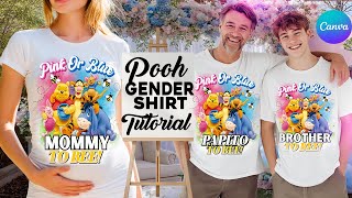 GENDER REVEAL DESIGN TUTORIAL USING CANVA