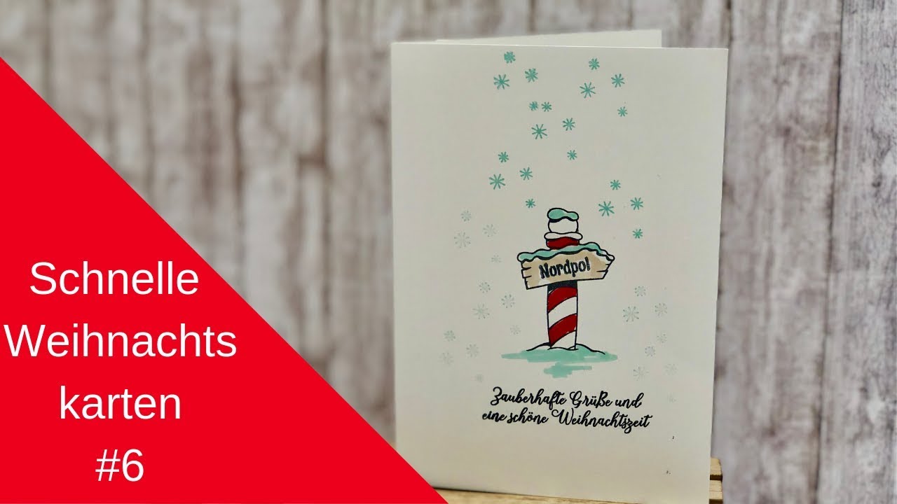 🎄Weihnachten basteln mit Papier Weihnachtskarten schnell und einfach #6