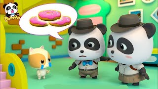 Did Kitten Timi Take the Donuts? | Baby Panda Detective | Kids Pretend Play | BabyBus Arabic