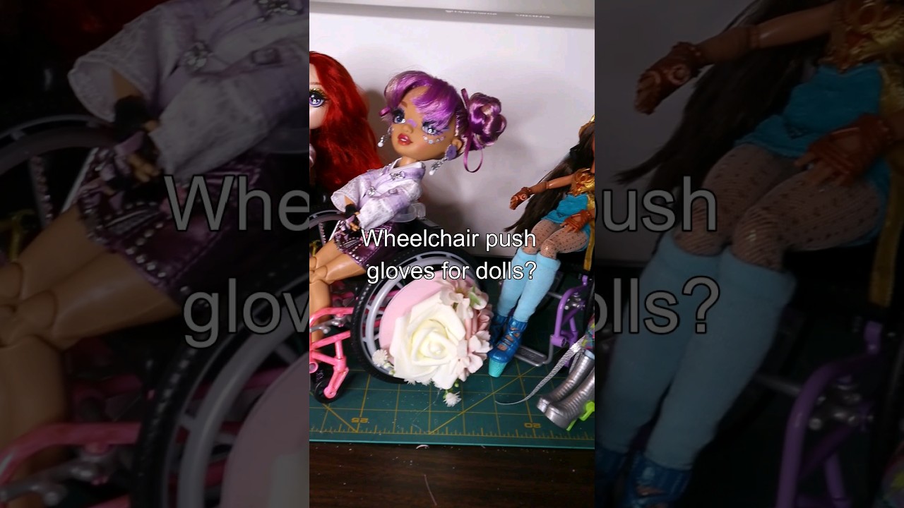 Wheelchair Push Gloves for my Dolls (Part 2)