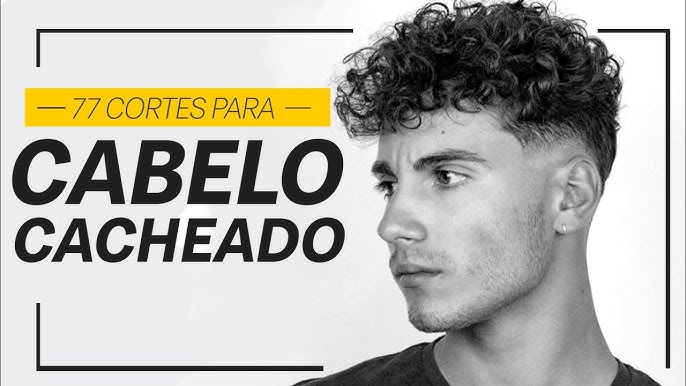 Cortes masculino de cabelo cacheado, crespo e ondulado 2020  Cabelo  ondulado masculino, Cabelo masculino, Corte de cabelo masculino