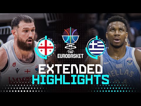 Georgia 🇬🇪 vs Greece 🇬🇷 | Extended Highlights | FIBA EuroBasket 2025