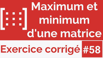 Exercice corrigé #58: Algorithme qui détermine les minimums et les maximums d