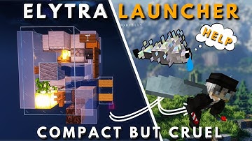 NEW Elytra Launcher | Minecraft | FASTEST Travelling method | JAVA 1.21