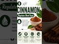 Cinnamon: Regulates Blood Sugar. #bloodsugar #cinnamonbenefits