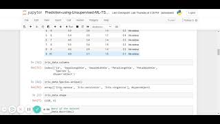 Prediction using Unsupervised ML TSF Jupyter Notebook