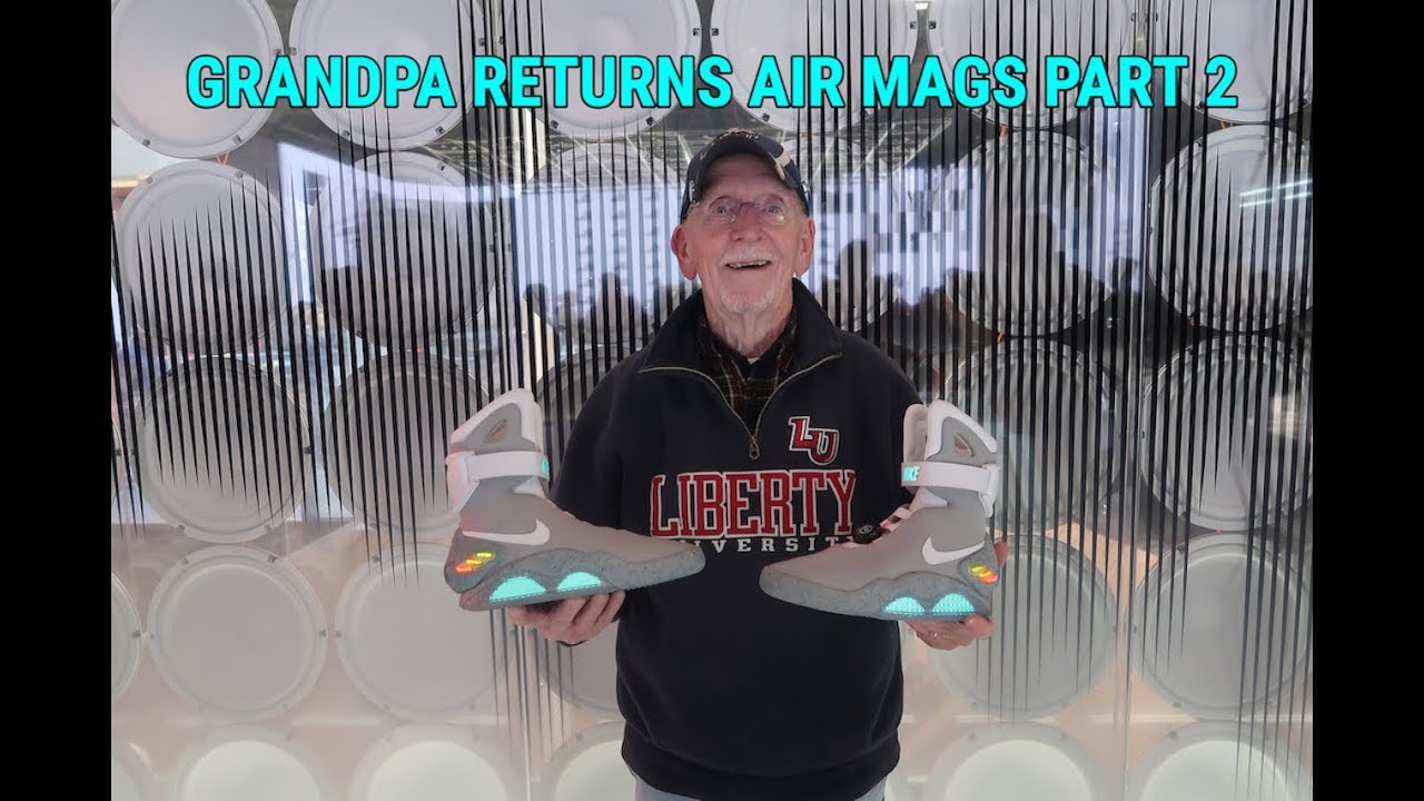 grandpa tries to return air mags