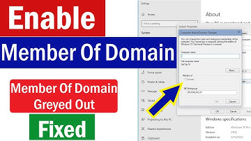 How To Enable Member Of Domain in Windows 10 | Member Of Domain Greyed Out | Domain Local Greyed Out