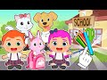 BABIES ALEX AND LILY 👩‍🏫🎒 Learn all about BACK TO SCHOOL