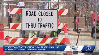 Omaha leaders share an update on streetcar construction projects