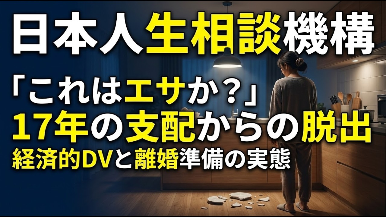 「これはエサか？」17年耐え続けた妻の決断。モラハラ夫と経済的DVの実態｜人生相談・電話相談・悩み相談