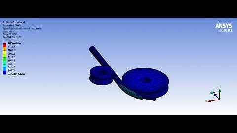Pipe bending Simulation #Shorts #Ansysworkbench