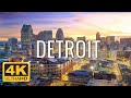 Detroit, Michigan,USA 🇺🇸 | 4K Drone Footage