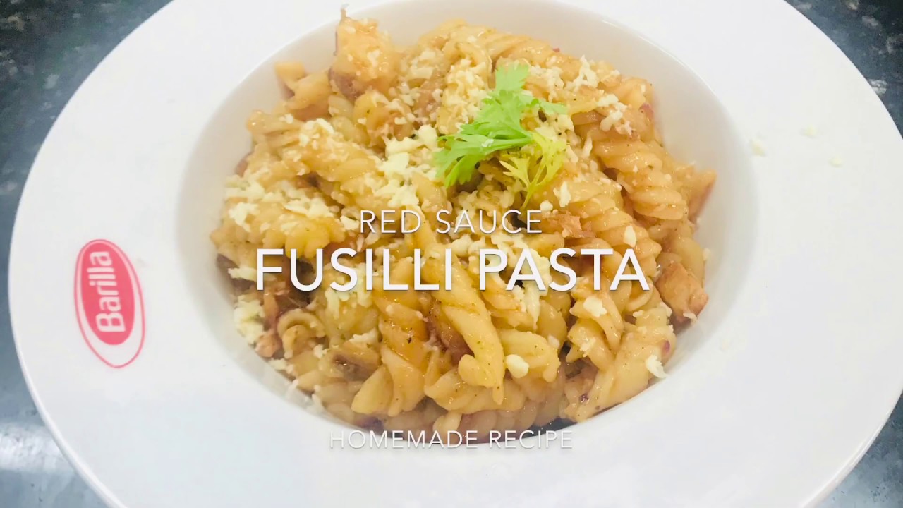 Fusilli Pasta Homemade Pasta Recipe Red Sauce Pasta Easy and