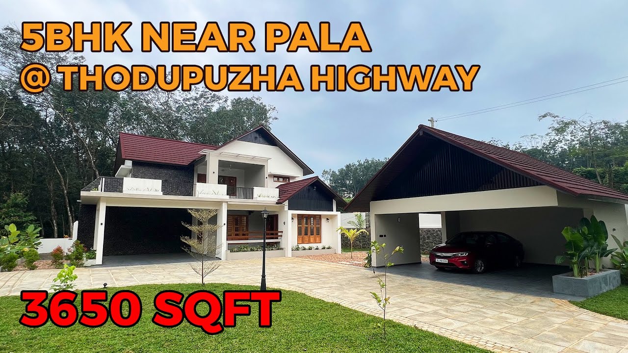3650sqft 5BHK luxury house in 23 cent property near Pala is for Sale. For details ☎️8921758725