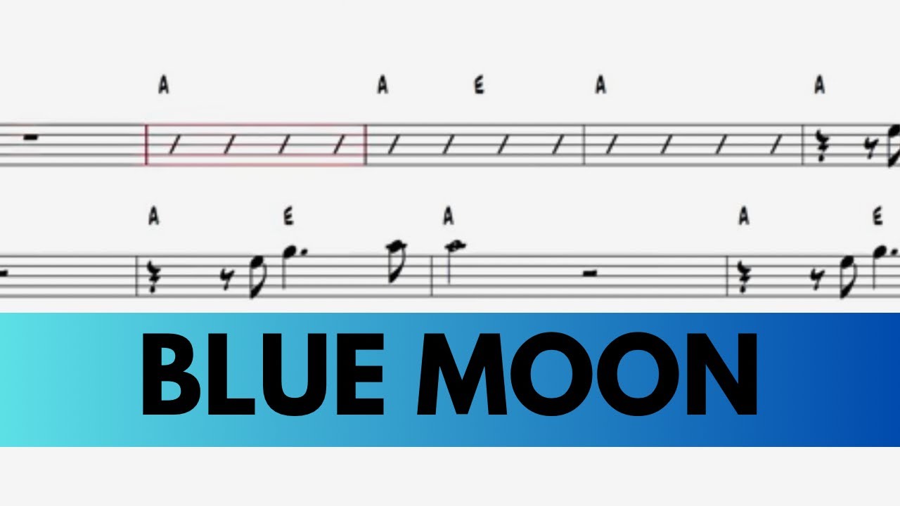 Blue moon alto sax partitura YouTube