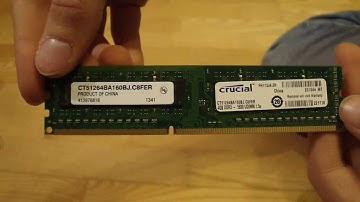 Crucial 4GB DDR3 1600MHz 1.5V memory stick unboxing (talking version)