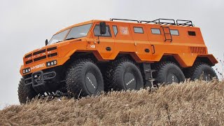 All-terrain RUSAK: four motors on eight wheels