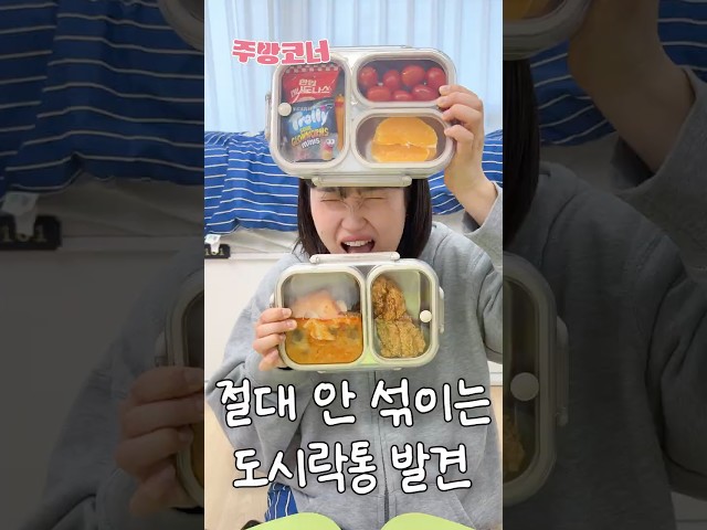 막 갖고 다녀도 절대 안 섞이는 도시락통 발견ㅠㅠ