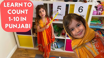 Learn To Count From 1 to 10 in Punjabi for Kids | Miila Nevaeh