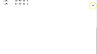 SS #6B Finding a Quadratic Pattern Using a System of Equations