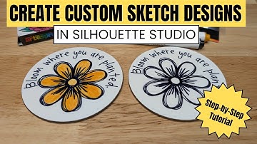 How to Create Custom Sketch Designs in Silhouette Studio | Step-by-Step Tutorial