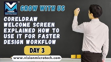 CorelDRAW Welcome Screen Explained | How to Use It for Faster Design Workflow
